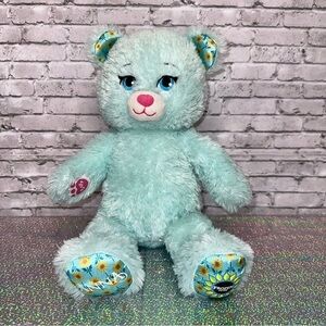 Build A Bear BAB ANNA DISNEY'S FROZEN Plush 17" Bear Stuffed Animal Sunflowers
